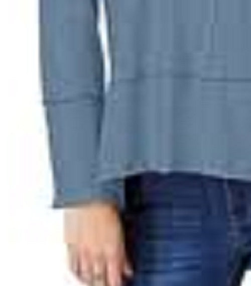 Estilo &amp; Co Feminino Algodão Cano Alto-Cinza Azul Escuro Tamanho P