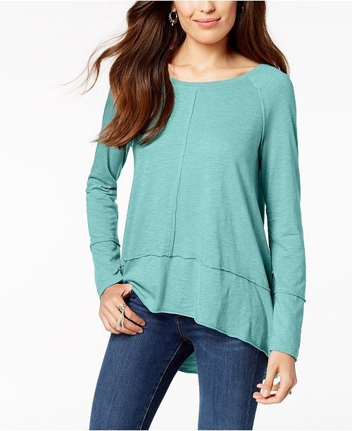 Estilo &amp; Co Feminino Algodão Cano Alto Cano Baixo Verde Tamanho P