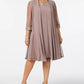 Conjunto de vestido e jaqueta plus size R &amp; M Richards feminino roxo, tamanho 14W