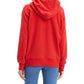 Moletom com capuz esportivo gráfico feminino Levi's vermelho tamanho pequeno