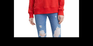 Levi's Women's Graphic Sport Hoodie Red Size Small