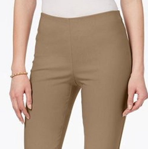 Calça feminina Charter Club Petite Slim-Leg Honey, tamanho 14X4