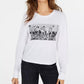 Camiseta estampada Love Tribe Junior's Cotton Friends, tamanho X-G, branca