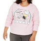 Moletom com estampa gráfica do Snoopy Boogie da Love Tribe para mulheres, tamanho 2X
