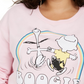Moletom com estampa gráfica do Snoopy Boogie da Love Tribe para mulheres, tamanho 2X