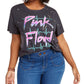 Camiseta feminina Love Tribe Trendy Pink Floyd preta tamanho 3X