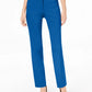 Calça feminina JM Collection Petite Tummy-Control Curvy Fit, Petite e Petite Short Azul Tamanho 16X3