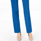 Calça feminina JM Collection Petite Tummy-Control Curvy Fit, Petite e Petite Short Azul Tamanho 16X3
