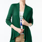 Cardigan drapeado feminino INC International Concepts verde tamanho X-S