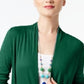 Cardigan drapeado feminino INC International Concepts verde tamanho X-S