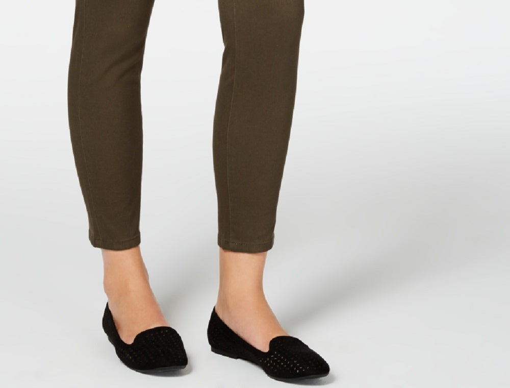 Calça jeans skinny com controle de barriga e ajuste curvilíneo feminino Style &amp; Co, verde, tamanho 4, pequena