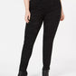 Leggings femininas plus size com estampa tonal e costura frontal, estilo &amp; co, carvão, tamanho 24W