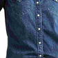 Camisa Levi's Ultimate Western Lotta Love Feminina Azul Tamanho X-G