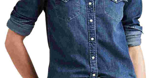 Camisa Levi's Ultimate Western Lotta Love Feminina Azul Tamanho X-G