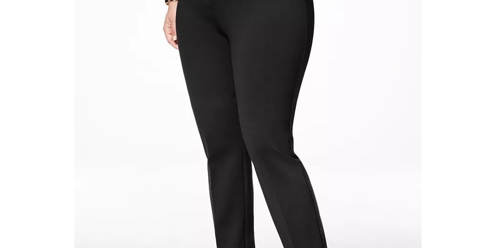 Calça Alfani Feminina Hollywood Skinny Ponte Preta Tamanho 28W