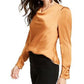 Blusa Leyden Feminina Gola Alta Marrom Tamanho X-G