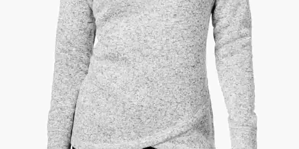 Suéter feminino Ideology com gola alta, branco, tamanho XX-G