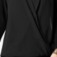Blusa feminina Alfani Surplice preta tamanho pequeno pequeno