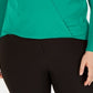 Blusa Alfani Feminina Surplice Verde Tamanho 4X