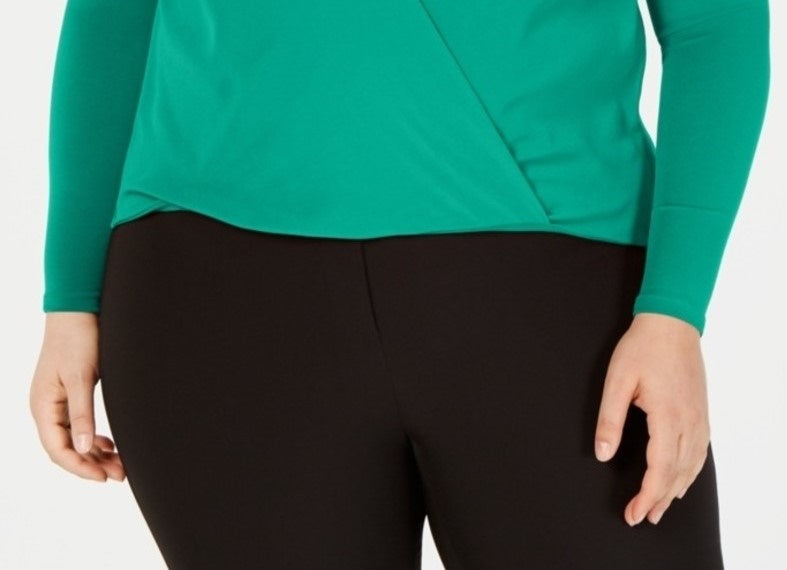 Blusa Alfani Feminina Surplice Verde Tamanho 4X