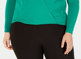 Blusa Alfani Feminina Surplice Verde Tamanho 4X