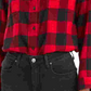Camisa utilitária feminina Levi's vermelha tamanho X-G