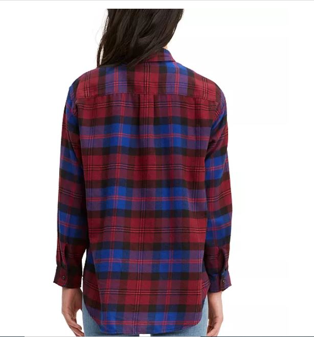 Camisa utilitária feminina Levi's vermelha tamanho pequeno