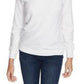 1.STATE Top feminino com decote ombro a ombro e detalhes embelezados, branco