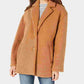 Collection B Women's Winter Faux Fur Coat Brown Size X-Small