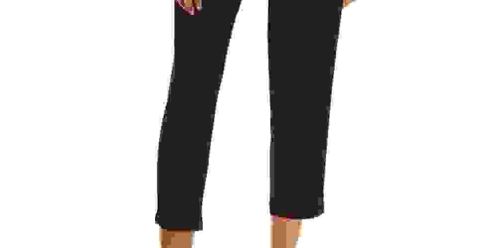 Calça Capri Feminina Vince Camuto Preta Tamanho Médio