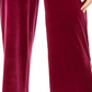 Calça de veludo com acabamento embelezado MSK feminina, rosa, tamanho médio