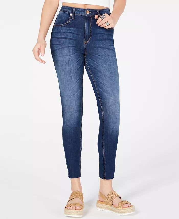 Calças jegging de cintura alta American Rag Juniors, tamanho 9, azul