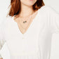 Top de renda American Rag Junior's branco tamanho X-G