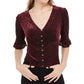 American Rag Juniors' Burnout Velvet Top Preto Tamanho Médio