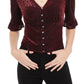 American Rag Juniors' Burnout Velvet Top Preto Tamanho Médio