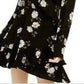 Vestido envelope floral sintético American Rag Junior's, preto, tamanho médio