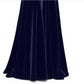 Vestido de veludo feminino Betsy &amp; Adam, um ombro, azul-marinho, tamanho 4