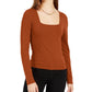 Camiseta Planet Gold Juniors com gola quadrada, marrom, tamanho pequeno