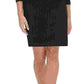 Vestido tonal-listrado feminino Tommy Hilfiger preto tamanho 12