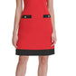 Vestido de malha trançada feminino Tommy Hilfiger vermelho tamanho 8