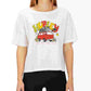 Camiseta gráfica Hurley Junior's Cotton Van Vibes, branca, tamanho médio