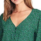 Blusa Sanctuary Feminina Noelle Smocked Cuff Verde Tamanho P