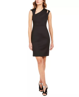 Vestido assimétrico Calvin Klein feminino preto tamanho 6