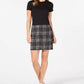 Vestido Calvin Klein Feminino Liso e Xadrez Preto Tamanho 2