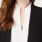 Calvin Klein Cardigan Feminino Illusion Trim Shrug Preto Tamanho P