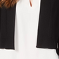Calvin Klein Cardigan Feminino Illusion Trim Shrug Preto Tamanho P
