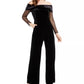 Macacão Calvin Klein Feminino de Veludo Ombro a Ombro Preto Tamanho 6
