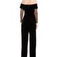 Macacão Calvin Klein Feminino de Veludo Ombro a Ombro Preto Tamanho 6
