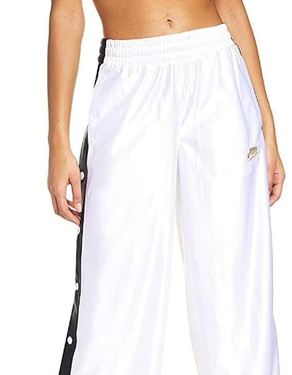 Calça Nike Sportswear Glam Dunk Snap Feminina Branca Tamanho Grande