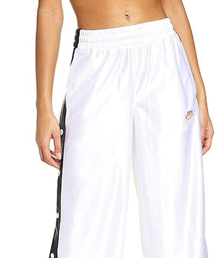 Calça Nike Sportswear Glam Dunk Snap Feminina Branca Tamanho Médio